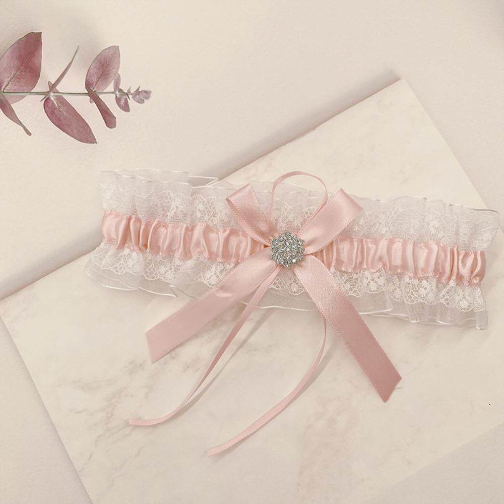 Женский пояс для чулок, кружевная подвязка для невесты, новый бант, сувениры для невесты, женское кольцо для чулок на бедро