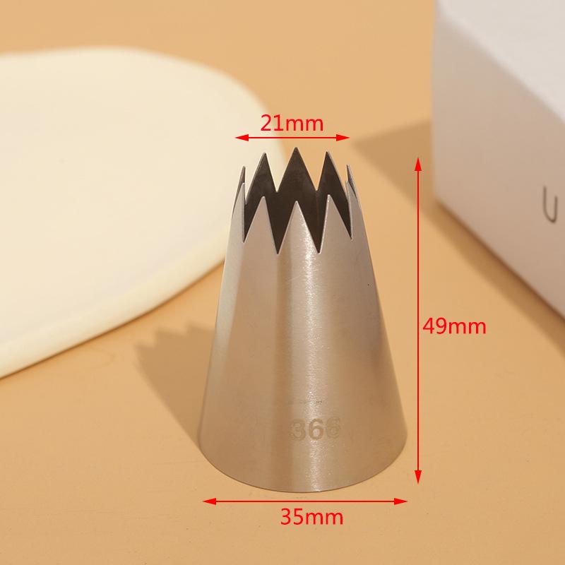#366 Большая открытая насадка-звездочка Насадки для крема для глазури Формы для выпечки Советы по выпечке
