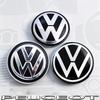Valve Stems Caps 4pcs 56/65mm Volkswagen Car Wheel Center Cover Hub Cap For VW Golf Tiguan T-Roc Polo Passat ID.4 T-Cross ID.3 T