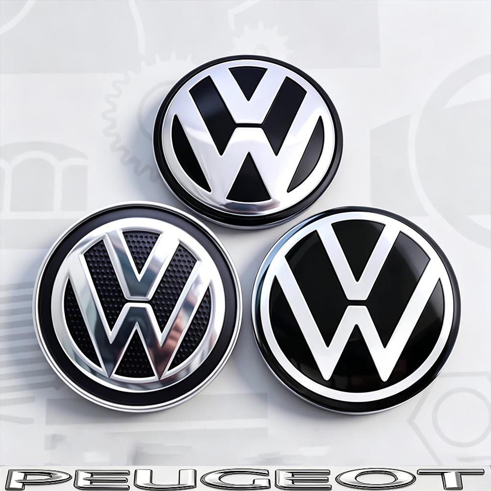 Valve Stems Caps 4pcs 56/65mm Volkswagen Car Wheel Center Cover Hub Cap For VW Golf Tiguan T-Roc Polo Passat ID.4 T-Cross ID.3 T