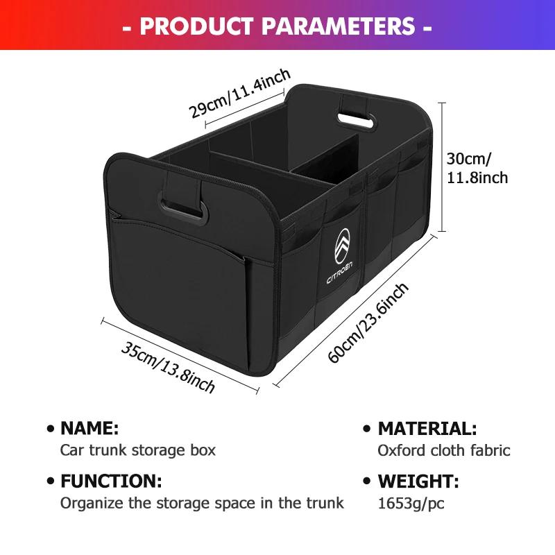 Big Capacity Collapsible Car Storage Box Trunk Cargo Case Tools For Citroen C4 C3 C5 C1 C2 C6 VTS C4L DS3 DS4 DS5 Grand Berlingo amk123