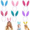 Adult Kids Easter Head Hoop Cute Colorful Bunny Ear Headwear Happy Easter Party Decoration