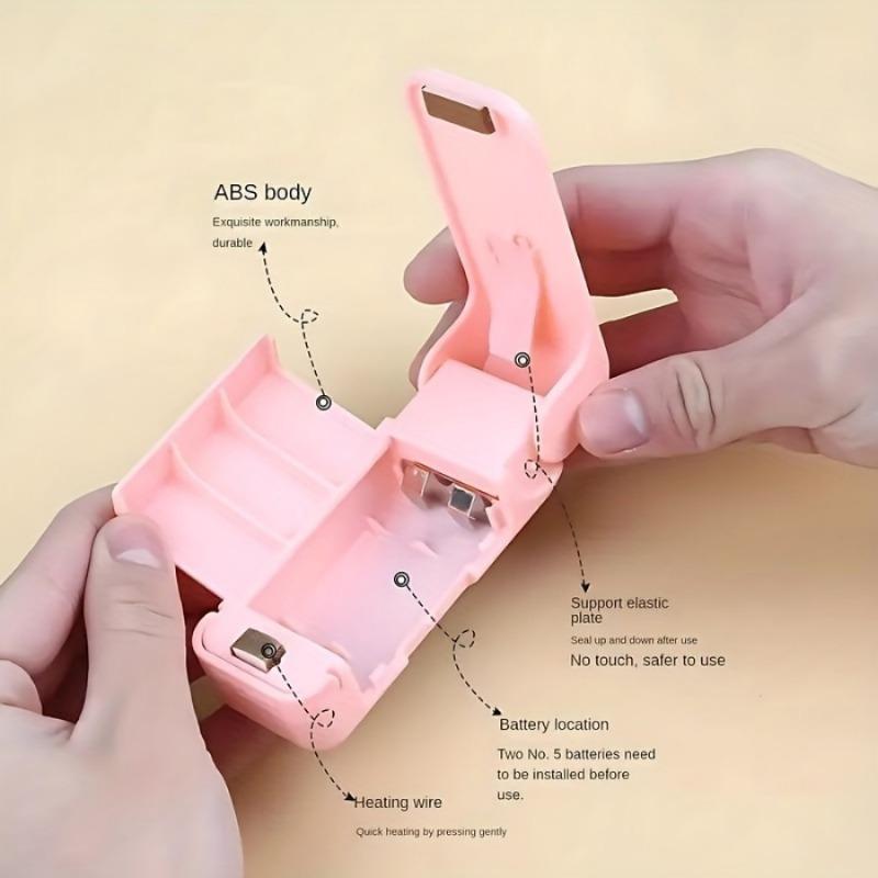 Мини-машина для запечатывания закусок, портативная машина для вакуумной запайки для консервирования пищевых продуктов, маленькая бытовая машина для запечатывания пластика, кухонные аксессуары, инструменты