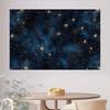 2D plane 1 self luminous twinkling star and glowing night sky wall/curtain shaped flat banner