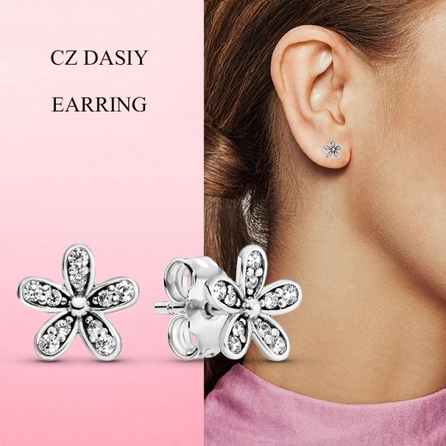 925 Серебряные серьги-гвоздики Женские модные серьги-гвоздики Ювелирные изделия