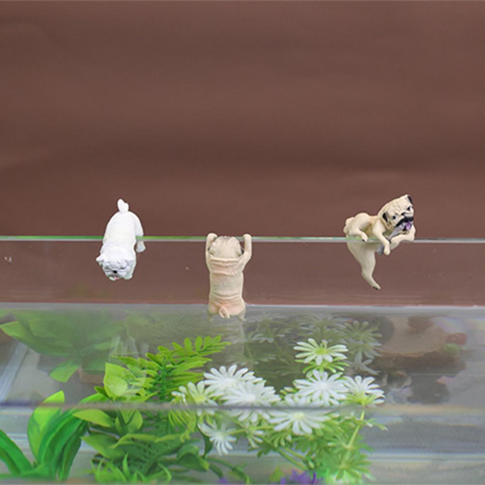 1 шт. Новая фигурка собаки, украшение для ландшафта аквариума, украшение края круглого аквариума, японский досуг, креативный ландшафт.