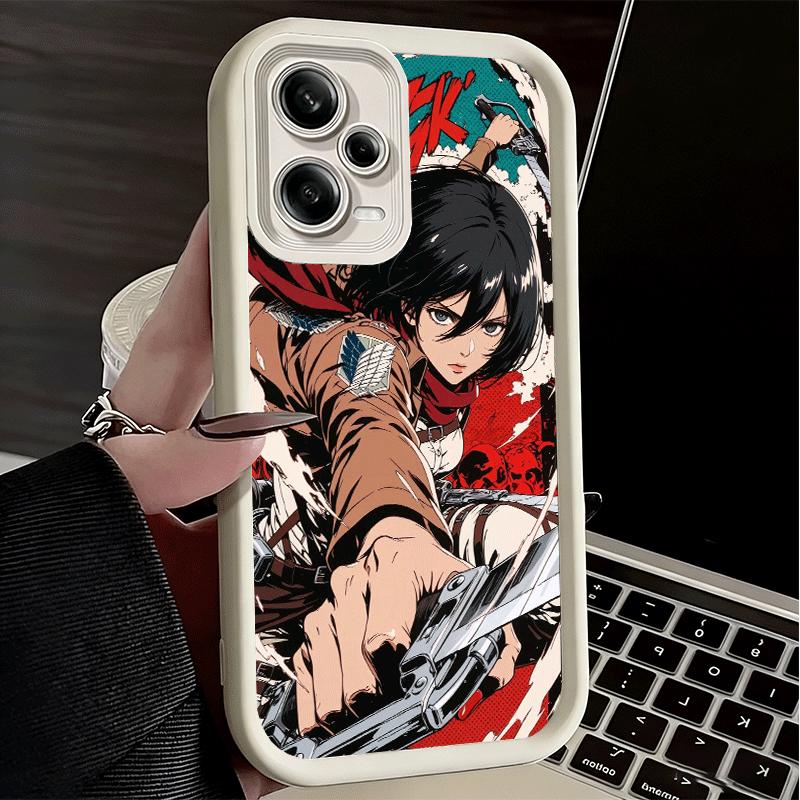 Чехол для телефона для Xiaomi Redmi Note 15 14 13 Pro Plus A-Attack On T-Titan Микаса Оболочка 12S 11 11S 11T 5G 14S Мягкий силикон Funda