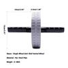 Ab Roller Wheel - Non-Slip Ergonomic Handles for Core Muscle Strengthening, Silent Home Gym Exercise Equipment with Knee Mat
