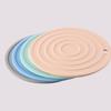 Круглый силиконовый теплоизоляционный коврик для обеденного стола, бытовая нескользящая изолированная подставка под тарелку, кухонные принадлежности