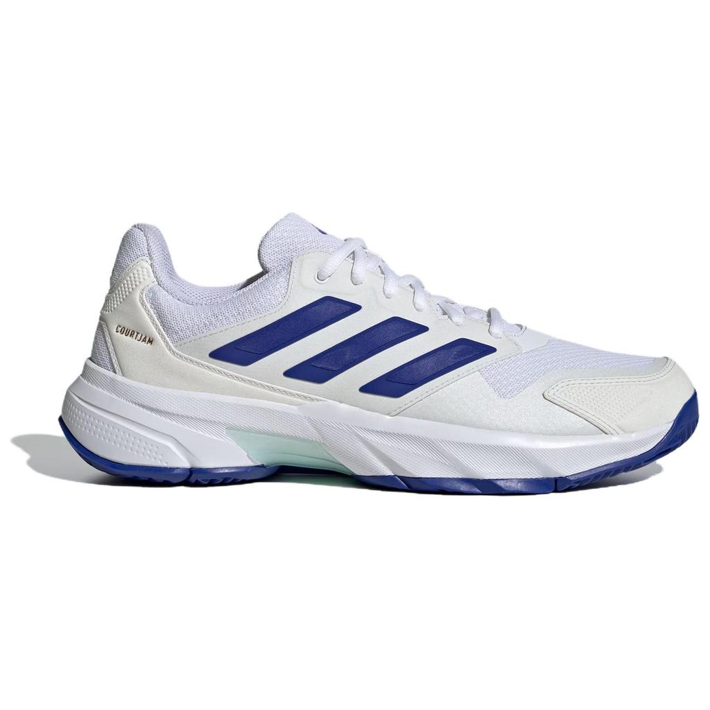 Adidas CourtJam Control 3 White Lucid Blue Мужские кроссовки Cloud-White Semi-Flash-Aqua IF9136