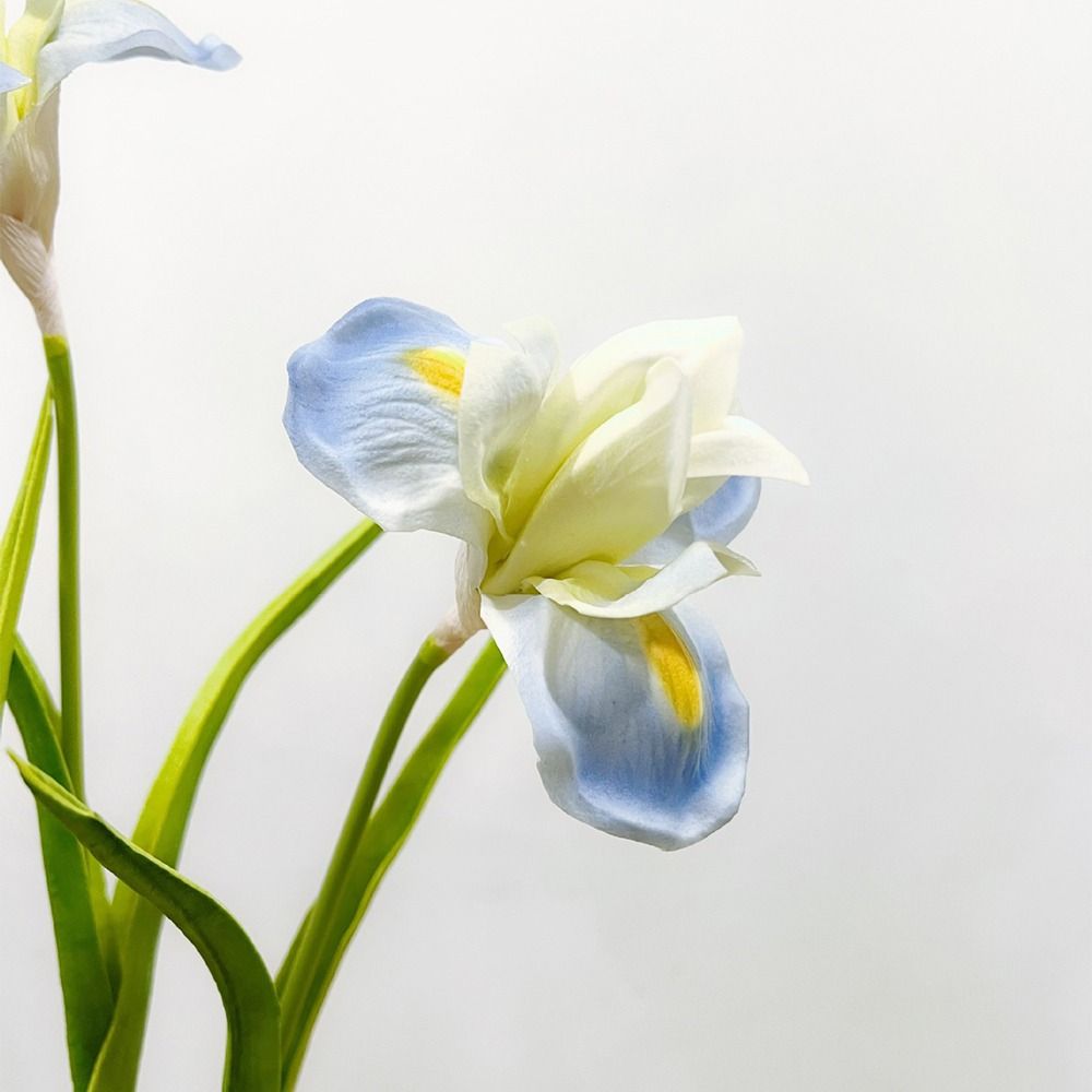 Handmade Simulation Iris Flower PU Fake Flower Hotel Home Living Room Decor