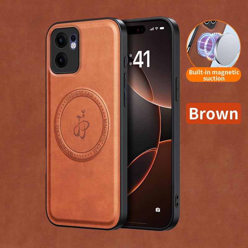 Магнитный чехол из ПУ кожи с беспроводной зарядкой для OPPO Reno 13F 13FS 5G Reno13 Pro F FS Защитная крышка Жесткая задняя панель Coque