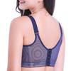 Plus Size Women's Underwire Minimizer Bra with Adjustable Five-Row Buckle for Support