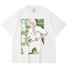 230 Gsm 100% Cotton Demon Slayer V76 Sanemi Print Unisex Heavy Cotton T Shirt