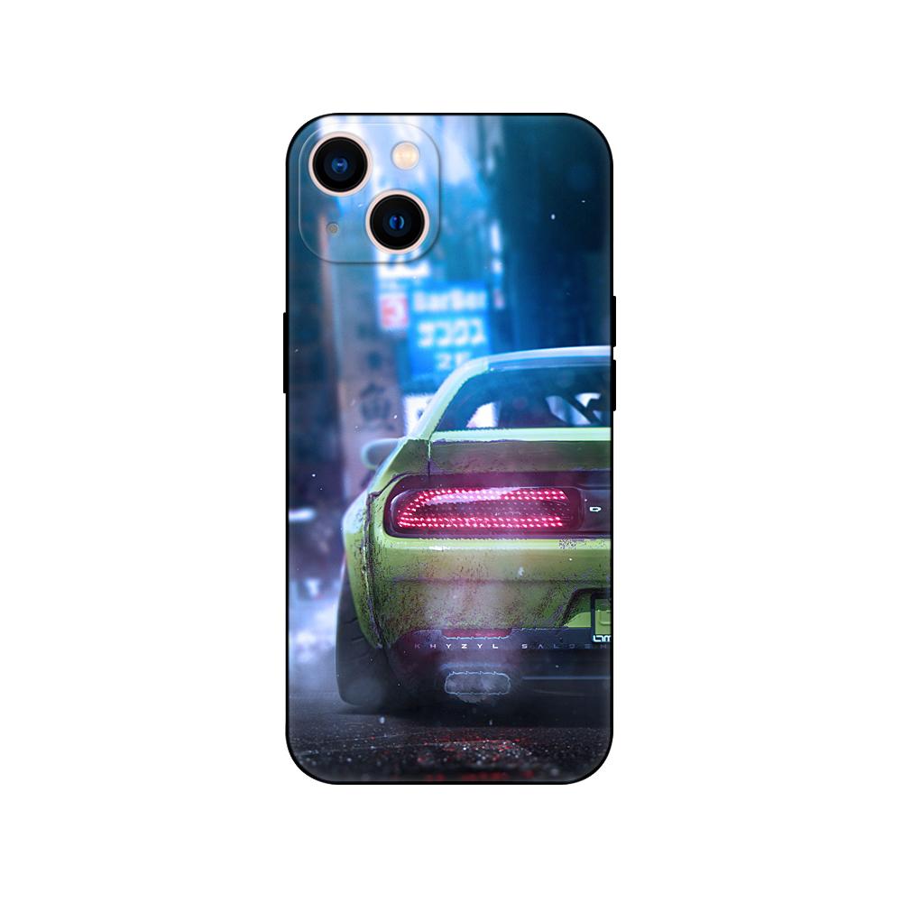 Черный чехол из ТПУ для iPhone 5 5s se 2020 6 6s 7 8 plus x 10 XR XS 11 12 13 mini pro MAX задняя крышка мода автомобиль спорт