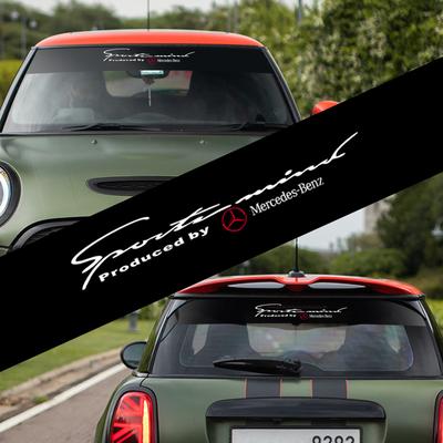 Автомобильная наклейка на лобовое стекло Тюнинг Автомобильное лобовое стекло Виниловая пленка Наклейка для Mercedes Benz W211 W203 W204 W210 W124 W202 W212