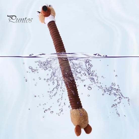 Плюшевая игрушка для домашних животных, устойчивая к укусам, чистка зубов, жевательная игрушка, мультяшная лиса, утка, кролик, плюшевая игрушка, забавная растягивающаяся игрушка для маленьких домашних животных