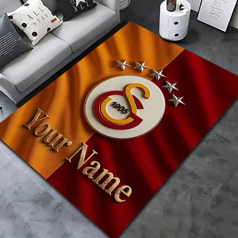 Ковер Galatasaray S с индивидуальным именем для гостиной, спальни, дома, украшение дивана, детский игровой нескользящий коврик