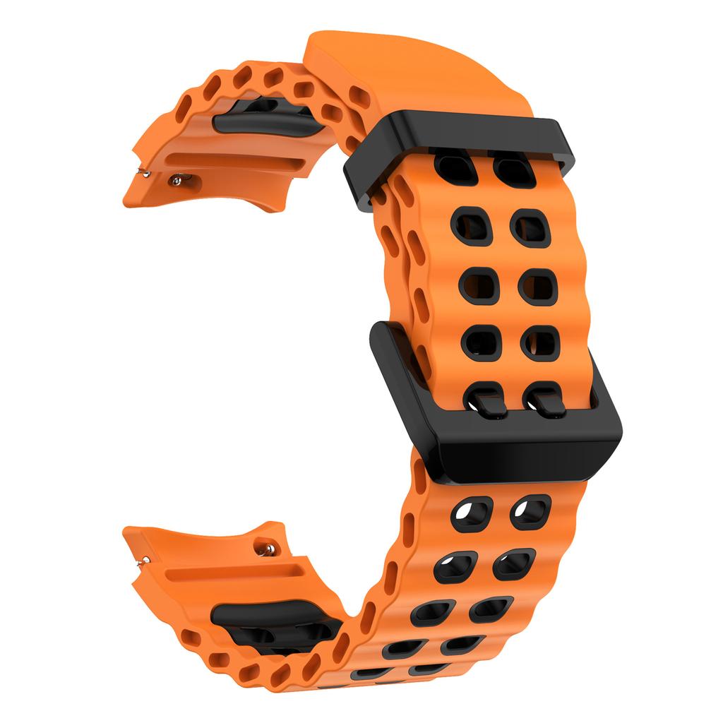 For Samsung Galaxy Watch7 40mm/44mm Silicone Band Dual Color Replacement Watch Strap