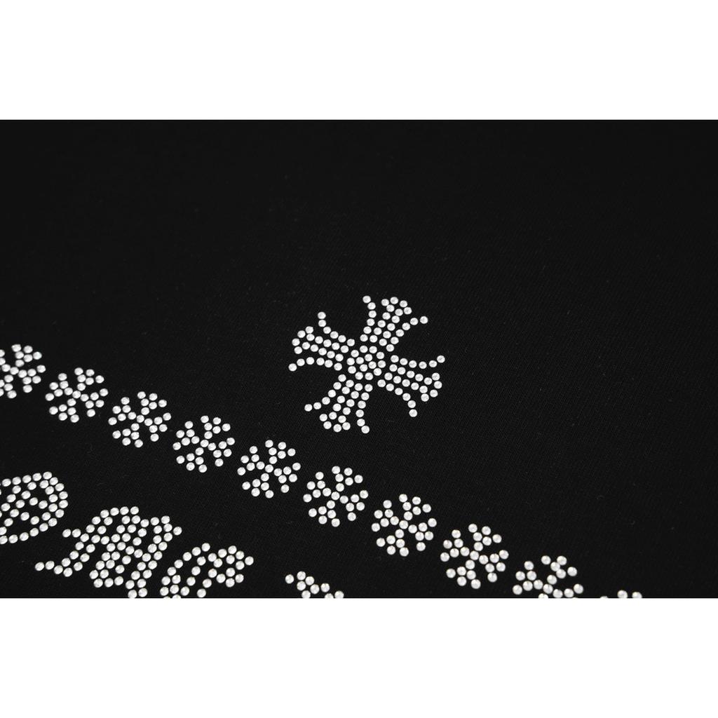 F2026 CHROME HEARTS 2025 Летняя новая высококачественная хлопковая футболка с круглым вырезом, свободная, большого размера, для мужчин и женщин, футболка для пары