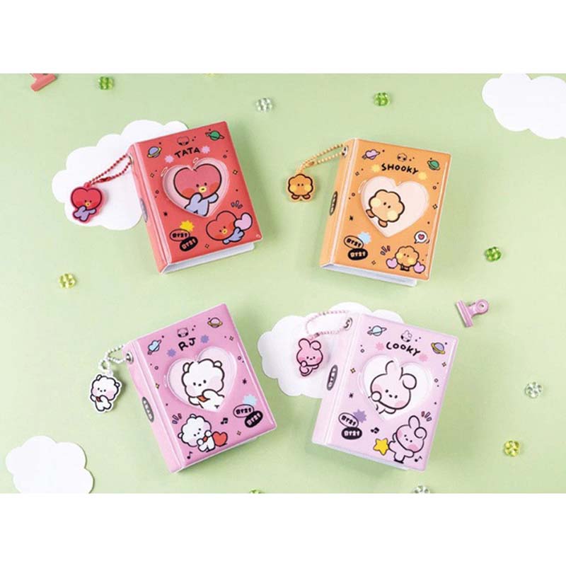 BTS BT21 Minini Официальный коллекционный альбом для карточек фотоальбом для хранения акриловый брелок