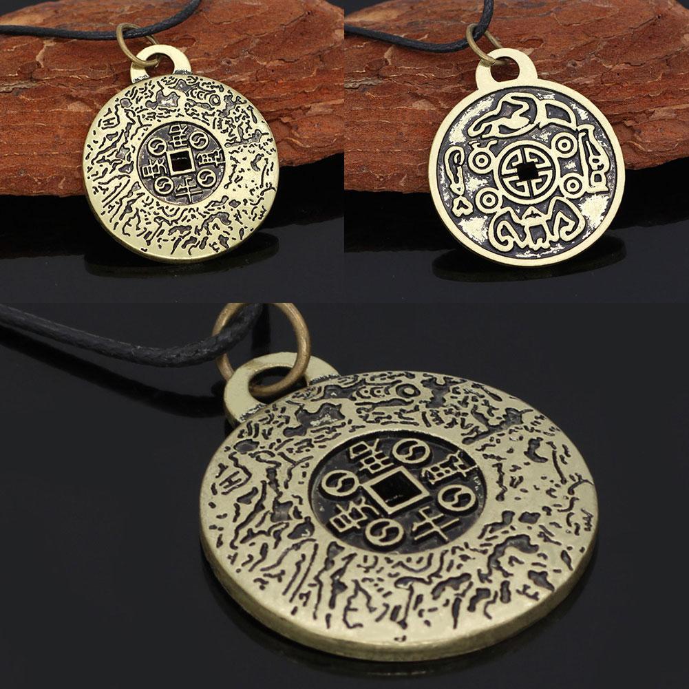 Китайский даосизм древняя монета кулон ожерелье изгоняющая женщин монета усиление демона деньги и Лу D0C3