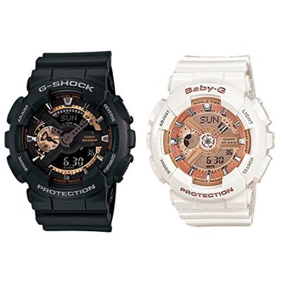 Водонепроницаемые часы Casio G-Shock/BABY-G многофункциональные черно-белые (GA-110RG-1AJFBA-110-7A1JF) [Официальный импорт]