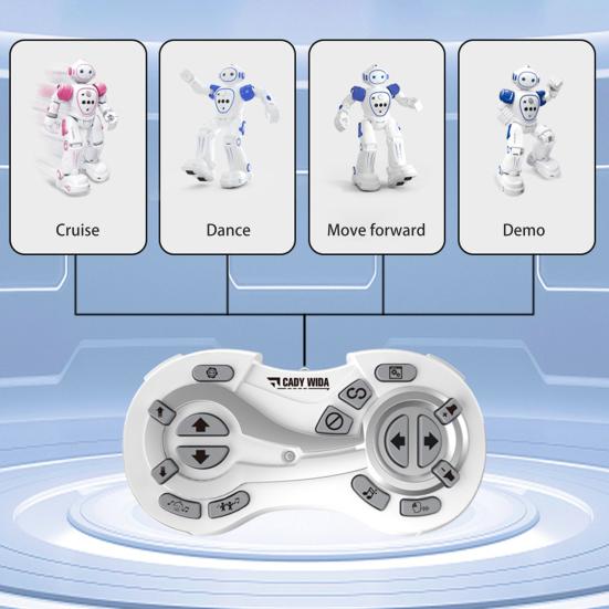 Yousheng Kids - игрушка-робот с дистанционным управлением и светодиодными глазами, интеллектуальная программируемая модель робота с функцией распознавания жестов, пения, ходьбы, танцев для малышей