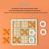 Cross-border Wooden Tic-Tac-Toe Toy: Interactive Parent-Child Tabletop Game with 9-Square Grid