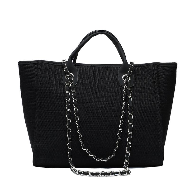 European and American Bucket Bag Women's Large-capacity Hand-held One-shoulder Diagonal Chain Tote Bag