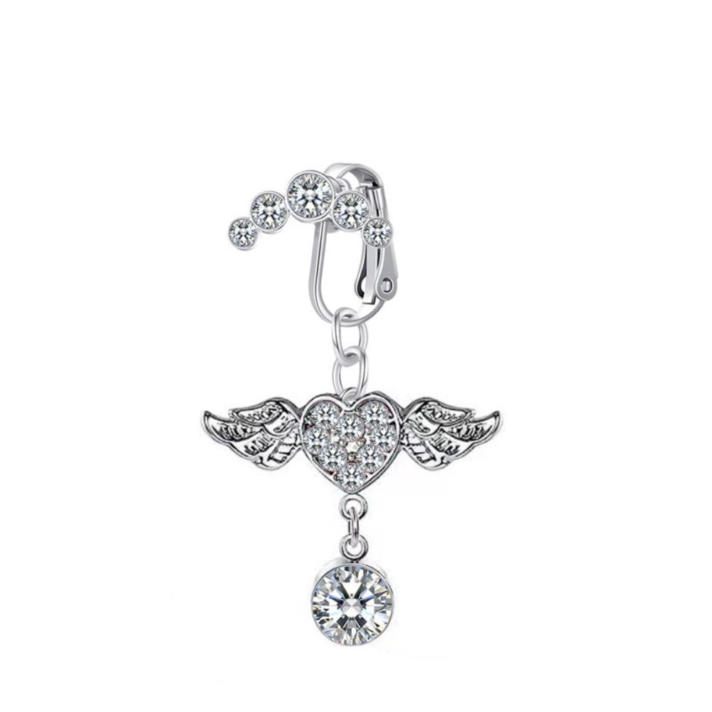 Зажим для пупка, поддельный пирсинг, кольцо для пупка, кольцо из искусственного пупка, модные поддельные кольца для пупка, тело