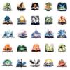 50Pcs Vintage Cute Witch Magic World Stickers Aesthetic Magic Book Graffiti Stickers for DIY Luggage Laptop Skateboard Motorcycle Bicycle Stickers