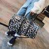 Leopard Print Large Capacity Travel Shoulder Bag Zebra Print Retro European and American Fashion Sports and Fitness Women's Bag