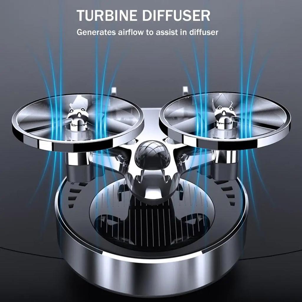 Солнечный самолет парфюм для автомобиля Декор с динамическим вращением и стойким цветочным ароматом Солнечный самолет освежитель воздуха для автомобиля