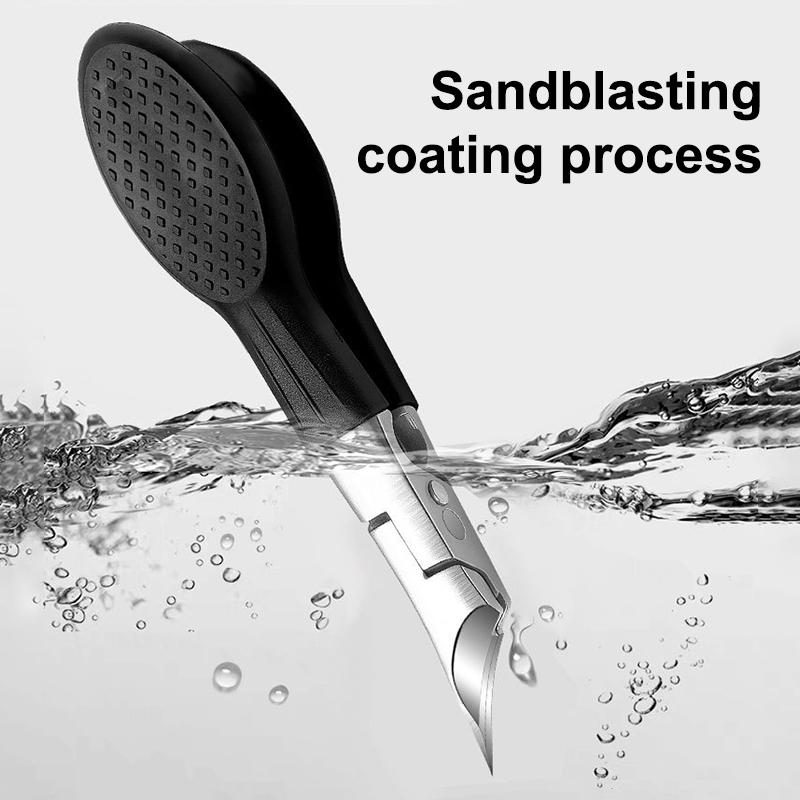 Косые заостренные пружинные кусачки для ногтей, защита от брызг, для вросших ногтей, портативные, высококачественные, триммер для ногтей на ногах и руках, маникюрные инструменты