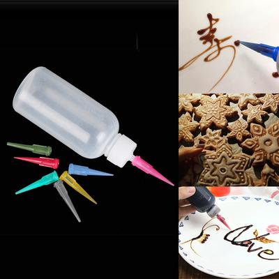 1 шт., пищевые украшения, пластиковые бутылки для соуса, торта, джема