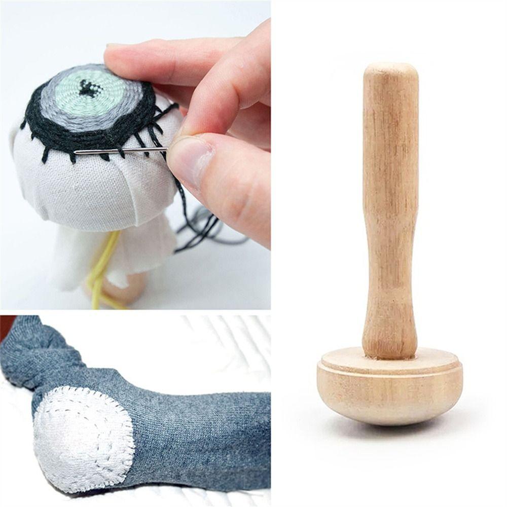 Инструмент DIY Держатель для спиц для носков Грибок для штопки Инструмент для заплаток Швейные аксессуары Деревянный инструмент для штопки