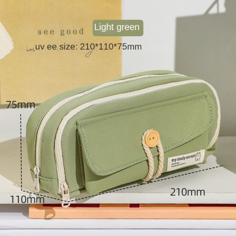 Fabric Stationery Case Multi-function Cosmetic Pouch New Pencil Bag Student School Supplies