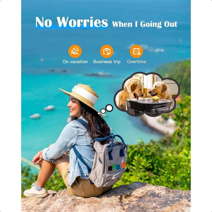 Фонтан для воды для собак из нержавеющей стали 2,6 галлона 10 л Фонтан для воды для домашних животных Фонтан для воды для кошек Миска для воды для собак Диспенсер для больших собак Му