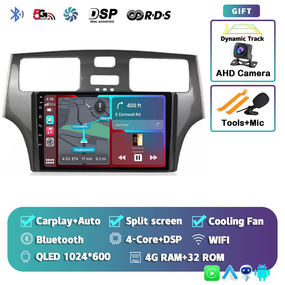 Android 14 Carplay Автомагнитола для Lexus ES300 ES330 XV30 ES250 2001 2002 2003 2004 2005 2006 Мультимедийный проигрыватель Стерео 4G DSP