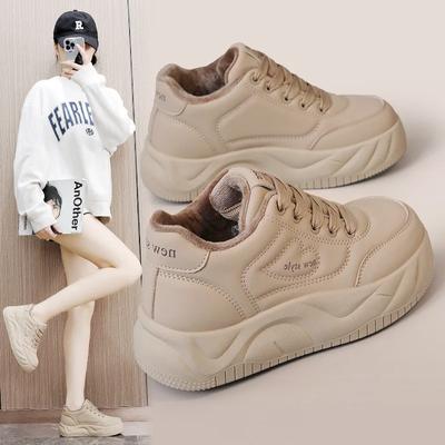 Зимние женские ботинки Bread, мягкие, теплые, повседневные, короткие, на платформе, удобные, с круглым носком, спортивная обувь, для прогулок на свежем воздухе, зимние ботинки