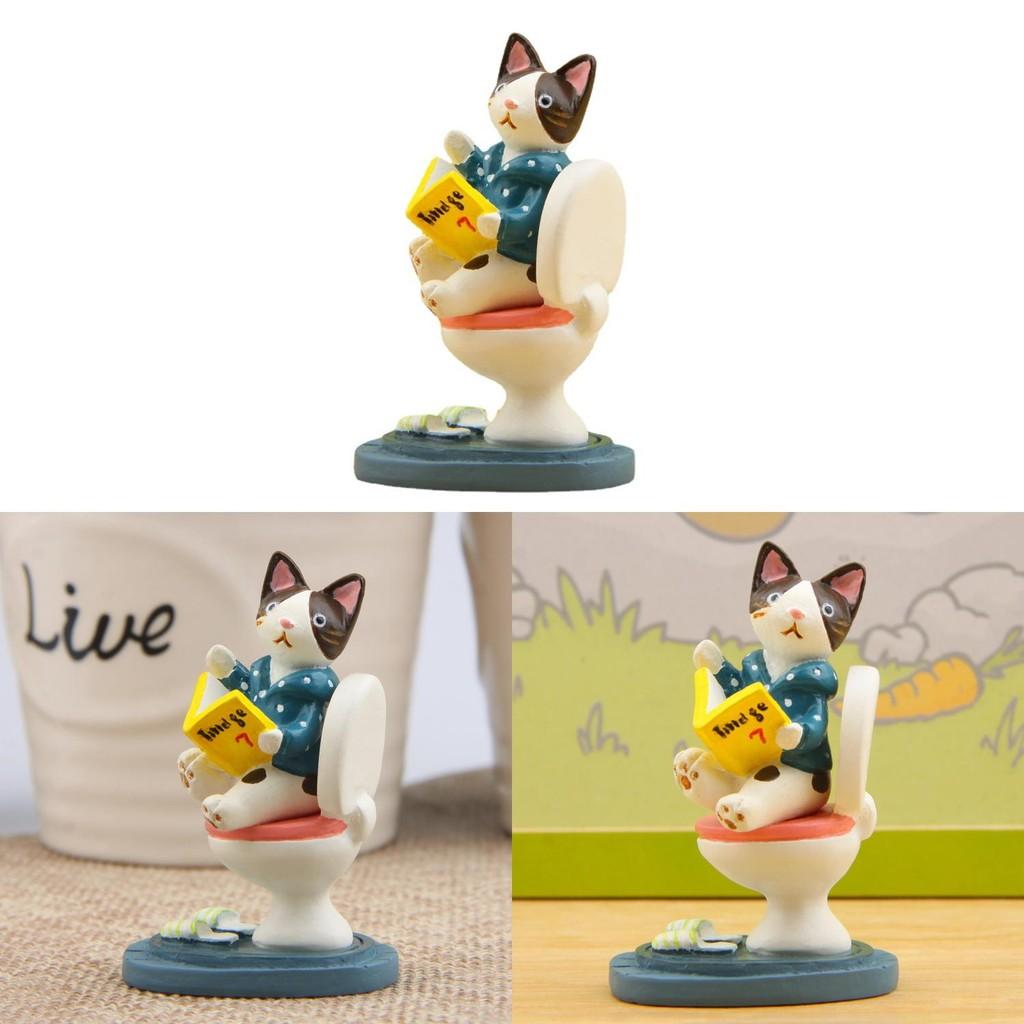 Cartoon Cat Resin Figurine For Party Favor And Business Promotion