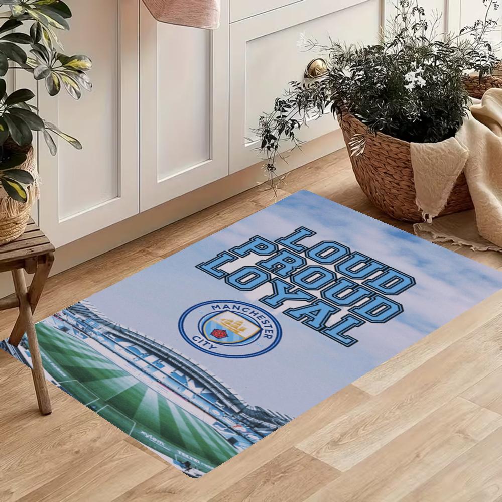 Manchester City Kitchen Floor Mat Nonslip Washable Soft Carpet Doormat Suitable For Bedroom Living Room Kitchen And Bathroom Home Decor