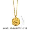 Pendant 12 Constellation Necklace Neck Jewelry Vintage Golden Necklace  Vacation