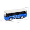 High Quality Ornaments High Imitation Extended Bus Toys Vehicle Model Alloy Bus Model Pull Back