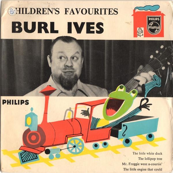 7-дюймовая пластинка BURL IVES - Children's Favourites 429379BE Philips 1959 UK Детская Б/У