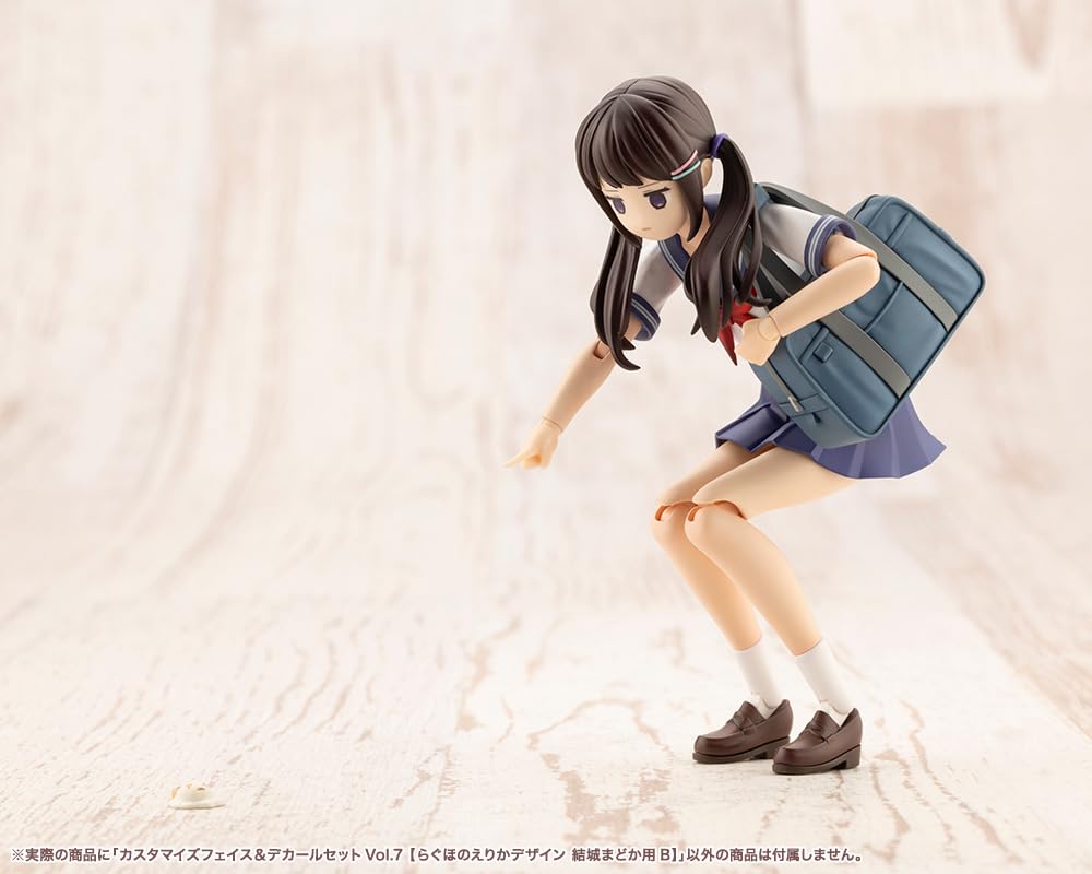 Shojo Набор наклеек для лица на заказ 7 Дизайн Эрики для Мадоки Юки Приблизительно 18 мм в высоту Масштабная пластиковая модель "Sousai Teien" от Kotobukiya & Vol. [Рагхоно