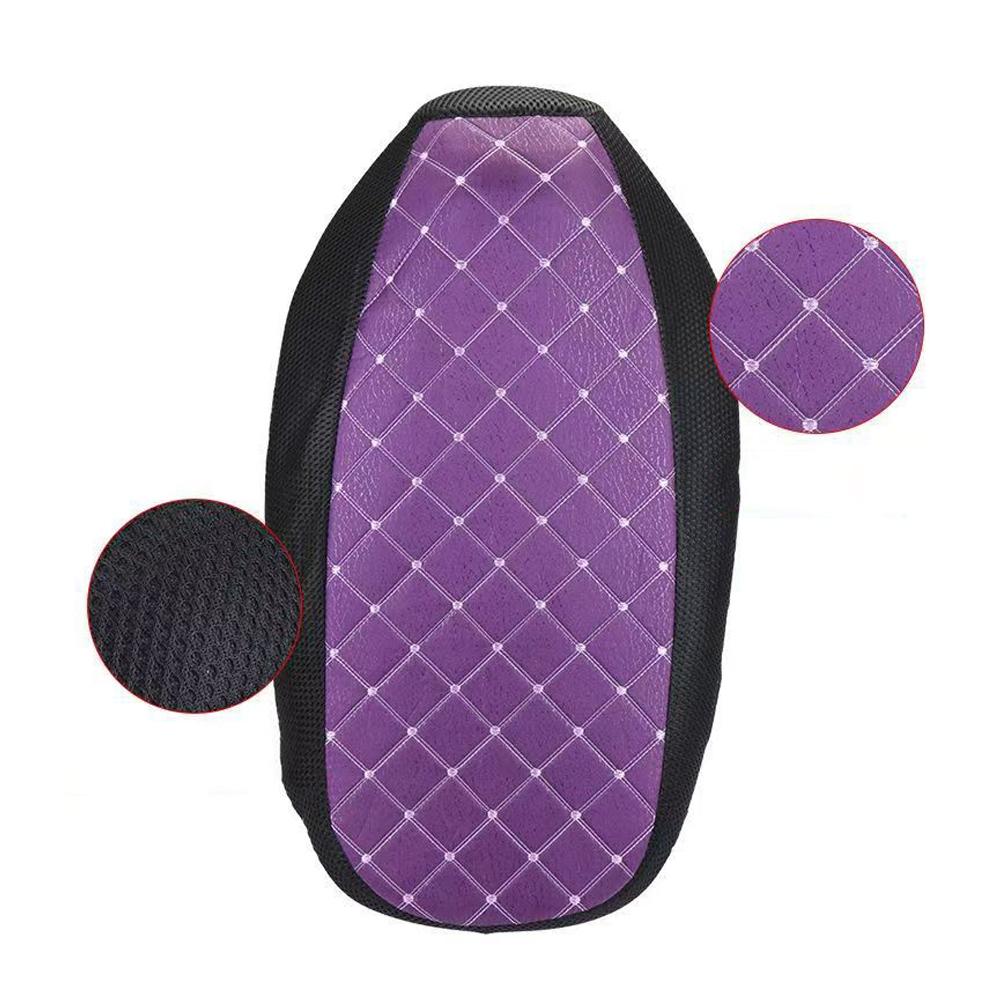 Чехол на сиденье мотоцикла Дышащий Противоскользящий из ПУ кожи для подушки скутера Солнцезащитная накладка Подушка Чехол на сиденье