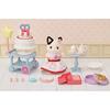 Набор кукол/мебели Sylvanian Families [Набор «Сладкая вечеринка» -Девочка-кошка угольно-серого окраса-] DF-21 Сертификат ST Mark...