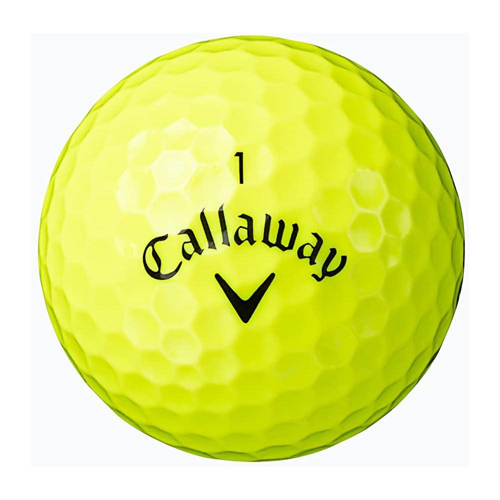 Мячи для гольфа Callaway Warbird 23 Желтые Упаковка 12 шт. Двухкомпонентная конструкция